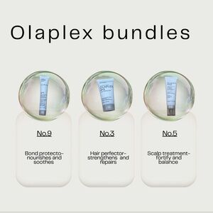 Olaplex Hair Perfector No. 3, Scalp Treatment No. 5 and Bond Protector No. 9